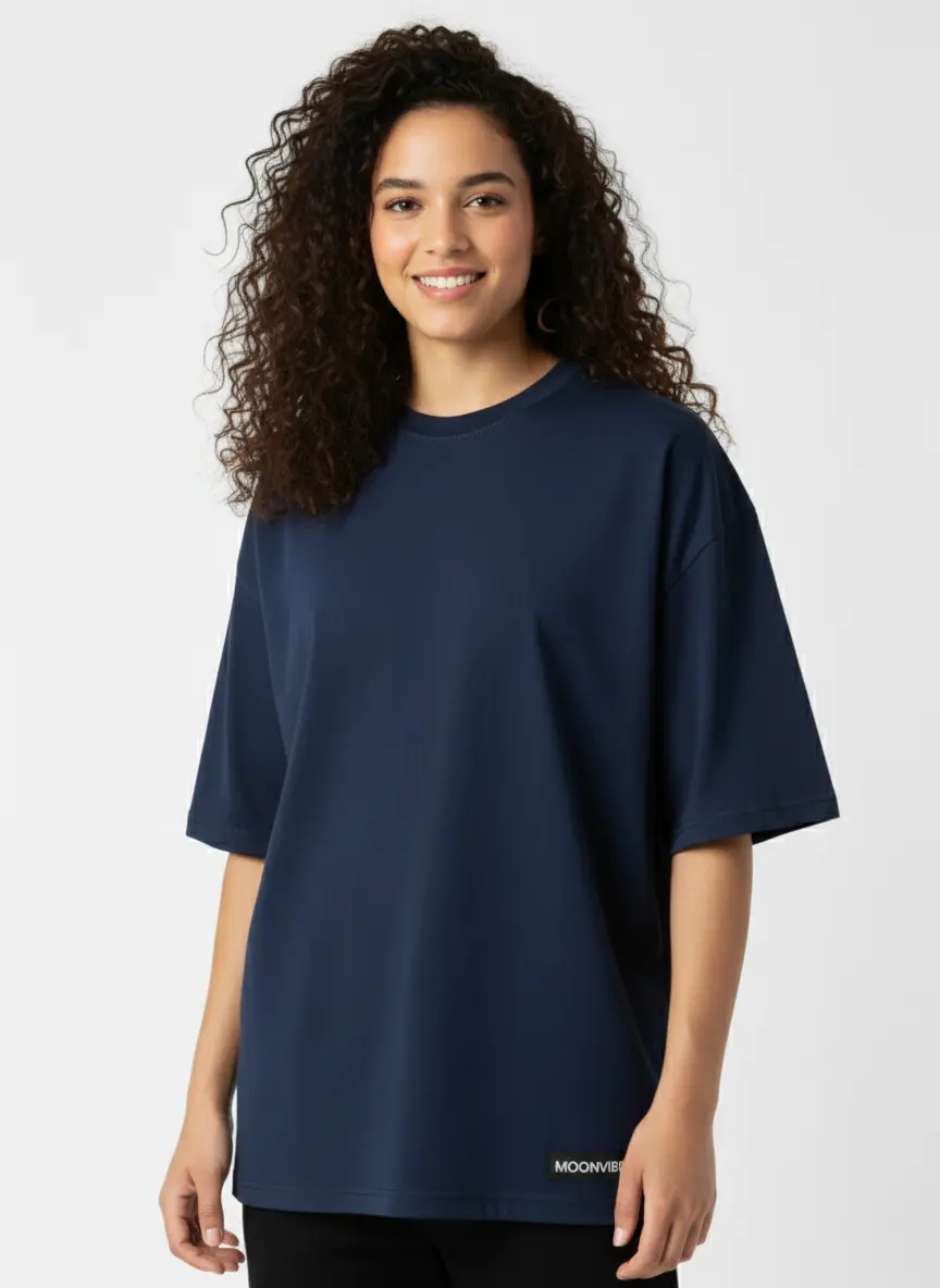 Navy Oversized Fit T-Shirt