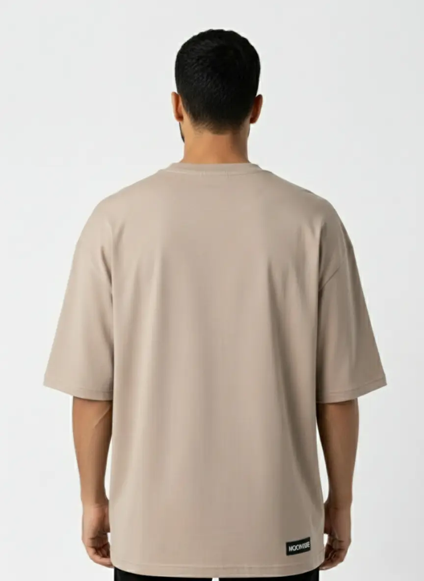 Beige Oversized Fit T-Shirt